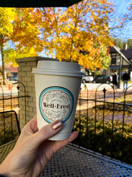 Coffee from Well Bred Bakery & Cafe