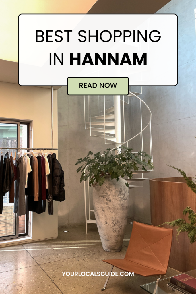 best shopping in hannam-dong area